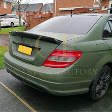 Load image into Gallery viewer, V Style Carbon Fibre Boot Spoiler for Mercedes Benz W204 C Class 07-14