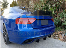 Load image into Gallery viewer, V Style Carbon Fibre Boot Spoiler for Audi B8.5 RS5 Coupe 12-16
