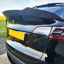 Load image into Gallery viewer, V Style Pre-Preg Carbon Fibre Rear Spoiler for Tesla Model Y 19-23