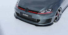 Load image into Gallery viewer, VW GOLF GTI & GOLF GTD MK7 EVO-1 GLOSS BLACK FRONT SPLITTER BY ZAERO (2013-2017)