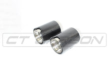 Load image into Gallery viewer, BMW CARBON EXHAUST TIPS 135i/140i/235i/240i/335i/340i/435i/440i - CHROME (SET OF 2)