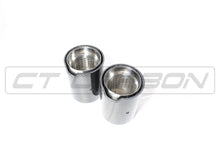 Load image into Gallery viewer, BMW CARBON EXHAUST TIPS 135i/140i/235i/240i/335i/340i/435i/440i - CHROME (SET OF 2)