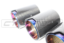 Load image into Gallery viewer, BMW M2/M3/M4/M5 F10/F80/F82/F83/F87 CARBON FIBRE EXHAUST TIPS - BURNT ENDS x4
