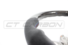 Load image into Gallery viewer, BMW FXX CARBON FIBRE / ALCANTARA FLAT BOTTOM STEERING WHEEL