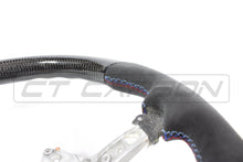 Load image into Gallery viewer, BMW FXX CARBON FIBRE / ALCANTARA FLAT BOTTOM STEERING WHEEL