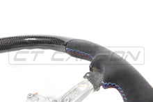 Load image into Gallery viewer, BMW FXX CARBON FIBRE / ALCANTARA FLAT BOTTOM STEERING WHEEL