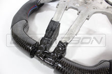 Load image into Gallery viewer, BMW FXX CARBON FIBRE / ALCANTARA FLAT BOTTOM STEERING WHEEL