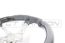 Load image into Gallery viewer, BMW FXX CARBON FIBRE / ALCANTARA FLAT BOTTOM STEERING WHEEL