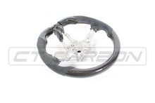 Load image into Gallery viewer, BMW FXX CARBON FIBRE / ALCANTARA FLAT BOTTOM STEERING WHEEL