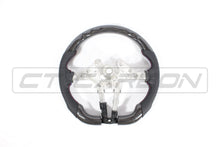Load image into Gallery viewer, BMW FXX CARBON FIBRE / LEATHER FLAT BOTTOM STEERING WHEEL