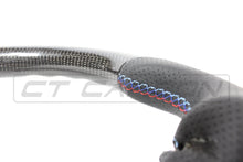 Load image into Gallery viewer, BMW FXX CARBON FIBRE / LEATHER FLAT BOTTOM STEERING WHEEL