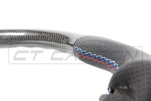 Load image into Gallery viewer, BMW FXX CARBON FIBRE / LEATHER FLAT BOTTOM STEERING WHEEL