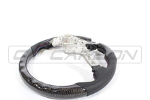 Load image into Gallery viewer, BMW FXX CARBON FIBRE / LEATHER FLAT BOTTOM STEERING WHEEL