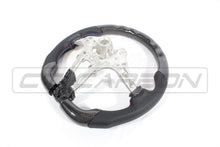 Load image into Gallery viewer, BMW FXX CARBON FIBRE / LEATHER FLAT BOTTOM STEERING WHEEL