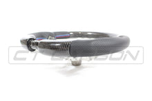 Load image into Gallery viewer, BMW FXX CARBON FIBRE / LEATHER FLAT BOTTOM STEERING WHEEL