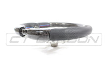 Load image into Gallery viewer, BMW FXX CARBON FIBRE / LEATHER FLAT BOTTOM STEERING WHEEL