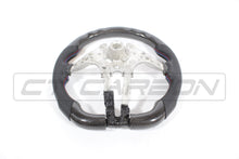 Load image into Gallery viewer, BMW FXX CARBON FIBRE / LEATHER FLAT BOTTOM STEERING WHEEL