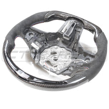 Load image into Gallery viewer, BMW Gxx 5,8,X3,X4,X5,X6,X7,M5,M8,X3M,X4M,X5M,X6M,X7M SERIES CARBON FIBRE / ALCANTARA LED FLAT BOTTOM STEERING WHEEL WITH HEATING