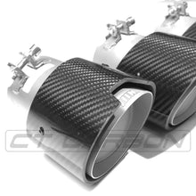Load image into Gallery viewer, BMW M2, M3, M4 G87/G80/G81/G82/G83 CARBON EXHAUST TIPS - STAINLESS (SET OF 4)