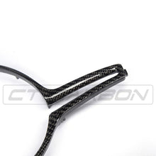 Load image into Gallery viewer, BMW M Fxx CARBON FIBRE STEERING WHEEL TRIM (2012-2020)