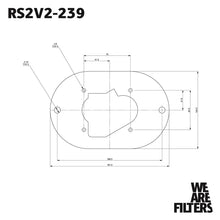 Load image into Gallery viewer, Carburettor Foam Air Filter with Baseplate to fit Weber 32/34 DMTL, DMTR, DATR - 25mm Internal Height