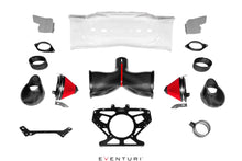 Load image into Gallery viewer, Eventuri Carbon Fibre Cold Air Intake System with Clear Trunk Panel for Chevrolet Corvette C8 Stingray Coupe (2020+) - Sealed Twin Venturi, Dry Filters, +15-18 whp, +15-16 ft-lb
