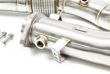 Load image into Gallery viewer, Evolve S58 Catless/Decat Turbo Downpipes for BMW G80 G81 M3, G82 G83 M4, G87 M2 - 3.5in 304 Stainless, TIG Welded, Back Purged - Non CEL with Leib CAN MIL Delete-R