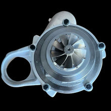 Load image into Gallery viewer, DAW Hypercore Supercore Replacement Turbocharger - Direct-Fit Stock-Frame CHRA Hybrid Turbo, Plug & Play Drop-In, Stock-Location, Fits Factory Exhaust Housing & Intake, CNC Milled Compressor, GTX 9-Blade Turbine, Supports 500-600 HP