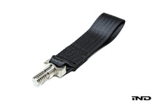 Load image into Gallery viewer, Fall-Line Motorsports Titanium Tow Strap for BMW M3 E36 E46 E90 E92 E93 - Lightweight Racing Tow Hook/Tow Eye, Front & Rear Fitment, Made in USA