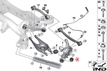 Load image into Gallery viewer, Fall-Line Motorsports Rear Lower Tension/Trailing Arm Outer Spherical Bearing (Pair) for BMW E9X M3 (E90/E92/E93) & E82 1M - Stainless FK, Made in USA, Replaces 33326763092
