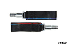 Load image into Gallery viewer, Fall-Line Motorsports Tow Hook Strap for BMW F87 M2/M2C, F80 M3, F82/F83 M4 (F8X) & Toyota A90/A91 MK5 Supra - CNC Machined, Motorsport Grade, Made in USA