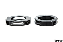 Load image into Gallery viewer, Fall-Line Motorsports Harness Collar Set for 1.75 in OD (1-3/4 in, 44.45 mm) Roll Bars/Roll Cages - Racing Harness Strap Guides Clamps - Black Anodized Aluminum - Set of 2 - Made in USA