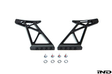 Load image into Gallery viewer, Fall-Line Motorsports High Rear Wing Mount Set for BMW E36/E46/E9X/F8X - GT4-Style 6061-T6 Aluminium CNC Uprights, Adjustable Fore/Aft - Fits GTS, M235iR & M240iR Wings - Hardcoat Anodised - Made in USA (Pair)