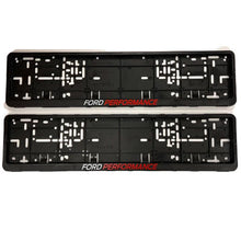 Load image into Gallery viewer, Ford Performance Number Plate Surrounds – Multi-Colour Logo | Sold as a Pair