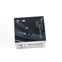 Load image into Gallery viewer, Genuine BMW M Performance Door Lock Pins (Set of 2) - Black Anodised Aluminium with M Logo - OEM Interior Upgrade - Fits BMW 1 2 3 4 5 6 7 8 Series, X1-X7, Z3/Z4, i3/i4/i8 (E/F/G Series)