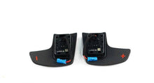 Load image into Gallery viewer, Genuine BMW M Performance Carbon Fibre Steering Wheel Shift Paddles for G Series - Dry 1K Pre-Preg OEM Paddle Shifters with Red Inlays