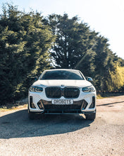 Load image into Gallery viewer, Gloss Black Competition Style Front Splitter / Lip Spoiler for BMW iX3 M Sport, X3 LCI G01 & X4 LCI G02 (2021+) - 3-Piece ABS