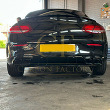 Load image into Gallery viewer, AMG Style Gloss Black Rear Diffuser & Exhaust Tips for Mercedes Benz W205 C Class & C63 Coupe 15-21