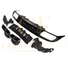 Load image into Gallery viewer, AMG Style Gloss Black Rear Diffuser & Exhaust Tips for Mercedes Benz W205 C Class & C63 Saloon & Estate 15-21