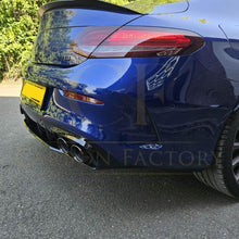 Load image into Gallery viewer, C43 Style Gloss Black Rear Diffuser & Exhaust Tips for Mercedes Benz W205 C Class & C63 Coupe 15-21