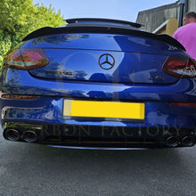 Load image into Gallery viewer, C43 Style Gloss Black Rear Diffuser & Exhaust Tips for Mercedes Benz W205 C Class & C63 Coupe 15-21
