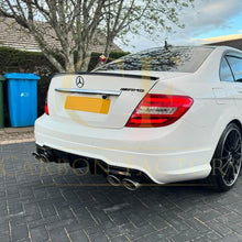 Load image into Gallery viewer, AMG Style Gloss Black Rear Diffuser for Mercedes Benz W204 C Class 12-14