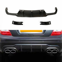 Load image into Gallery viewer, AMG Style Gloss Black Rear Diffuser for Mercedes Benz W204 C Class 12-14