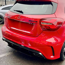 Load image into Gallery viewer, AMG Style Gloss Black Rear Diffuser with Exhaust Tips for Mercedes Benz W176 A Class 13-18