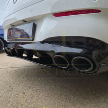 Load image into Gallery viewer, Brabus Style Gloss Black Rear Diffuser & Exhaust Tips for Mercedes Benz W118 CLA 19-25