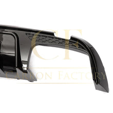 Load image into Gallery viewer, Brabus Style Gloss Black Rear Diffuser & Exhaust Tips for Mercedes Benz W205 C Class & C63 Saloon 15-21