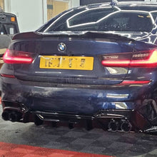 Load image into Gallery viewer, CM Style Gloss Black Rear Diffuser Quad Exhaust for BMW 3 Series G20 G21 Pre-LCI 19-22