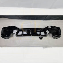 Load image into Gallery viewer, Gloss Black Rear Diffuser Dual Exhaust for BMW F20 1 Series LCI 15-19