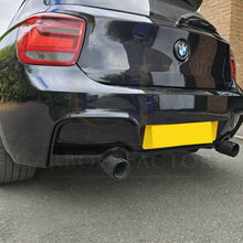 Load image into Gallery viewer, Gloss Black Rear Diffuser Dual Exhaust for BMW F20 1 Series Pre-LCI 12-14