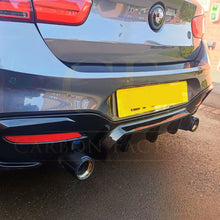Load image into Gallery viewer, Gloss Black Rear Diffuser Quad Exhaust for BMW F20 1 Series LCI 15-19